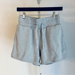 Wild Fable Fleece Pull-on Drawstring Front Shorts, Heather Gray; Small